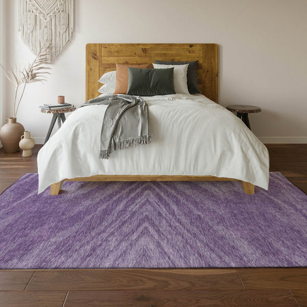 HomeRoots 10' X 14' Purple & Lavender Abstract Area Rug - Durable, Stylish, UV Protected for Modern Spaces 669732