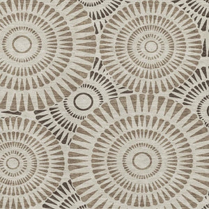 HomeRoots 8' x 10' Brown and Beige Geometric Washable Area Rug – Stylish, Stain-Resistant, UV-Protected Comfort 669767