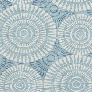 HomeRoots 8' X 10' Teal And Ivory Geometric Area Rug – Stylish, Washable, UV-Protected, Pet-Friendly Design! 669821