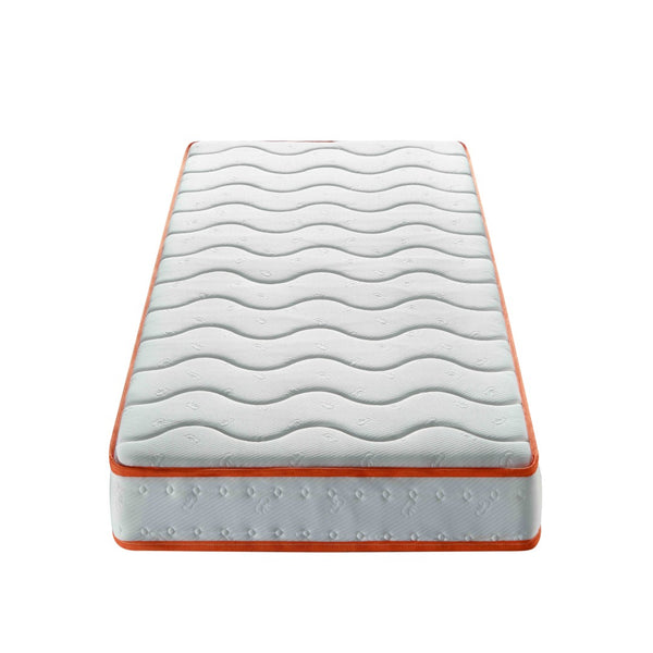 English Elm Twin Hybrid Pocket Coil Foam Mattress Medium Soft Sleep for Bunks and Guest Beds W3203P373888