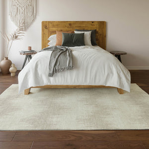 HomeRoots 10' X 14' Ivory & Beige Chevron Area Rug - Washable, UV-Protected, Stylish for Living & Outdoor Spaces 669967