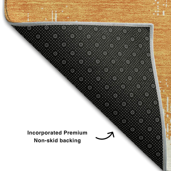 HomeRoots 10' X 14' Orange Chevron Area Rug - Stylish, Stain-Resistant, UV-Protected for Modern Homes 669979