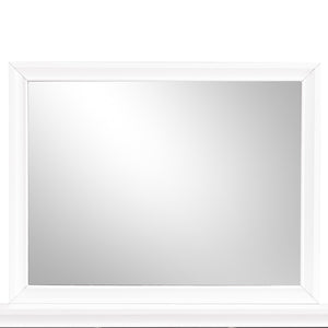 English Elm Madrid Contemporary Decorative Wall Mirror with Unique Shaped Frame, Laminate Wood Grain Finish, 37x46 inchesMadrid Contemporary Decorative Wall Mirror with Unique Shaped Frame, Laminate Wood Grain Finish, 37x46 inches White 3 L x 49 W x 39 H B078P286065