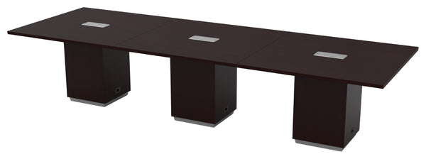 OSP Home Furnishings Tuxedo Rectangular Banquet Table Durable Multipurpose Surface for Events and Workspaces 144X48X30H TUXDKR-62