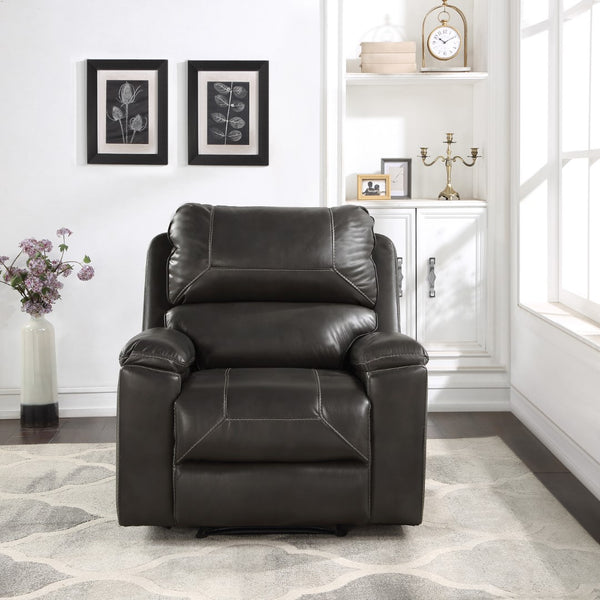 OSP Home Furnishings Santiago Recliner  Charcoal