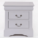 English Elm White 2-Drawer Nightstand