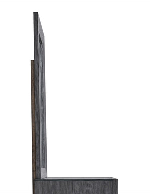 English Elm Rustica Rectangular Wood Frame Bedroom Mirror in Gray for Dresser or Console B078P473043