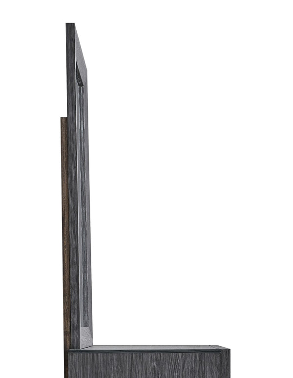 English Elm Rustica Rectangular Wood Frame Bedroom Mirror in Gray for Dresser or Console B078P473043