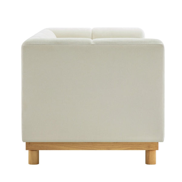 English Elm Modern Chenille Loveseat with Pocket Spring Support for Apartment Living Rooms N763S000070A