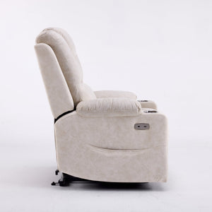 English Elm Oversized Power Lift Recliner with Massage Heat and Infinite Recline for Home Theater W3698S00003