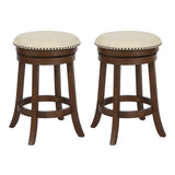 Round Backless Swivel Stool 2 Pack