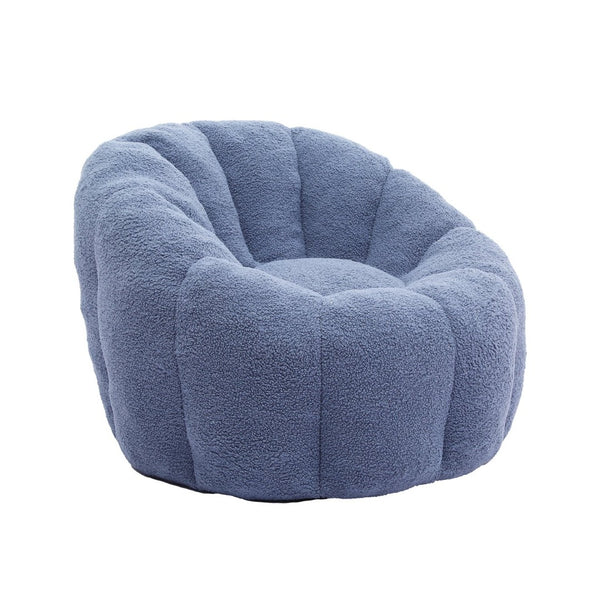 English Elm Bean Bag Lounge Chair Faux Fur Memory Foam Fill Ergonomic Armrests for Adults W2200P302149