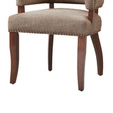 Madison Park Dawson Traditional Arm Dining Chair FPF20-0387 Brown