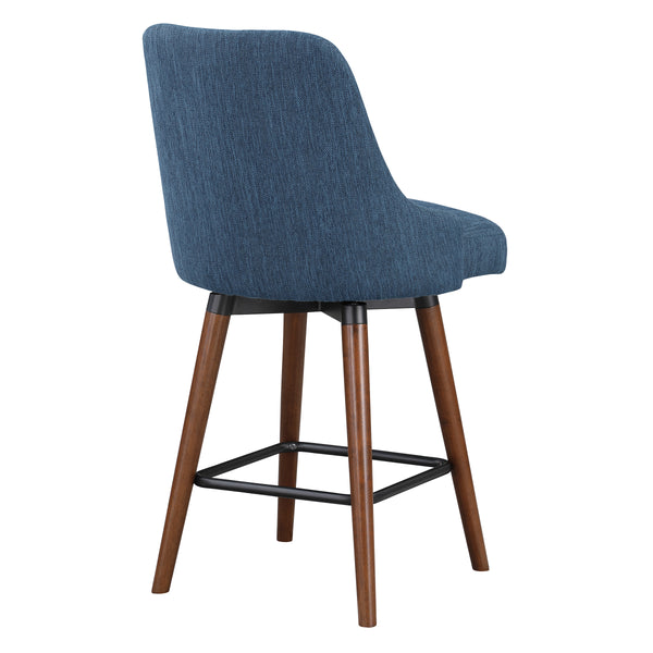 OSP Home Furnishings Bagford 26" Swivel Stool Navy / Med Esp