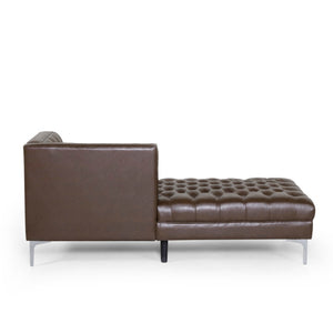English Elm Chaise Lounge Upholstered Single Seat Reclining Chair for Living Room or Bedroom 70477.00