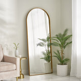 Christopher Knight Home® - Noble House - Chardean Contemporary Full Length Leaner Mirror, Brushed Brass