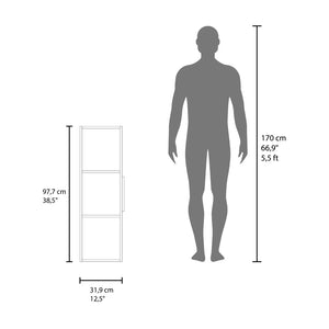English Elm Vanguard Wall Mount Medicine Cabinet with Three Shelves for Bathroom Organization B070P490011