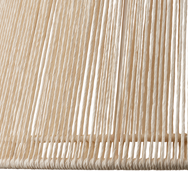 Parnell Pendant Light - Elegant Modern Design with Kraft Paper Twine and Frosted Glass Glow