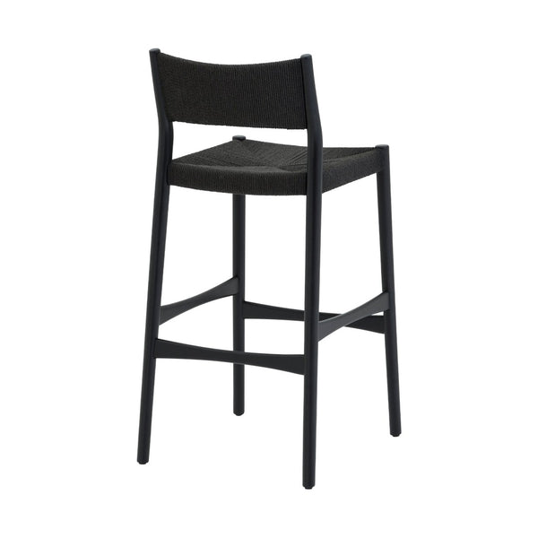 English Elm Erie Woven Paper Cord Rubberwood Counter Stool for Kitchen Island or Home Bar B2736P464816