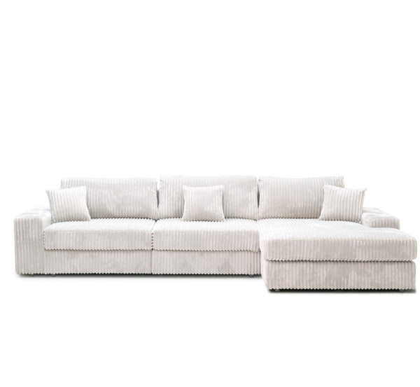 English Elm Pixel Modern Modular Sofa - Stylish Corduroy L-Shaped Sectional For Ultimate Comfort & Flexibility B341S00011-GIGA