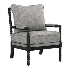 OSP Home Furnishings Eliza Spindle Chair Graphite