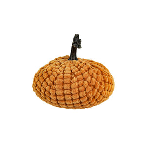 English Elm Set Of 2 Charming Chenille Weighted Pumpkins – Perfect Fall Decor For Thanksgiving & Harvest Season W2078P246682-GIGA