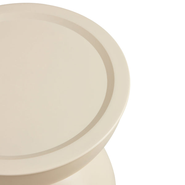 English Elm Milk White Marble-Look Round Coffee Table With Movable Top & Integrated Cat Bed For Stylish Living W370P170340