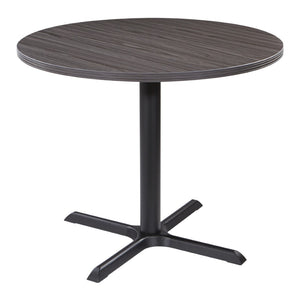 OSP Home Furnishings Napa Round Dining Table for Small Spaces Classic Style Sturdy Everyday Kitchen Use Espresso NAP-33T-ESP