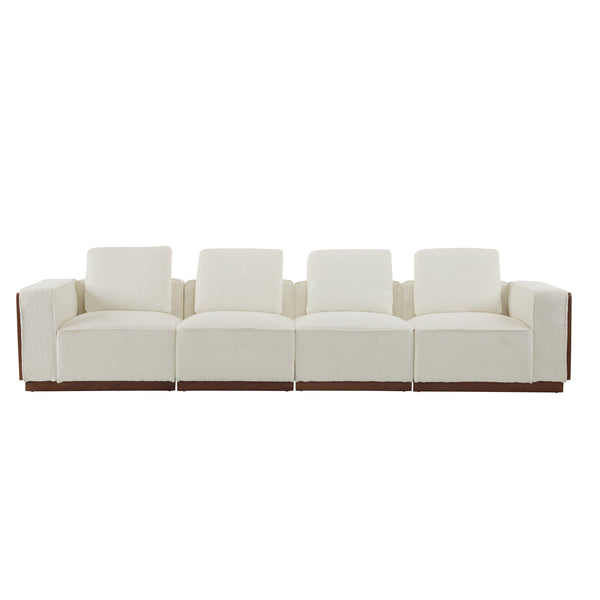 English Elm Christopher Knight Home® - Sectional 4-Seater Sofa - Contemporary Modular Design For Comfort, Flexibility, And Everyday Use N771P205002M_P220377M_P205014M_P205089_P205089
