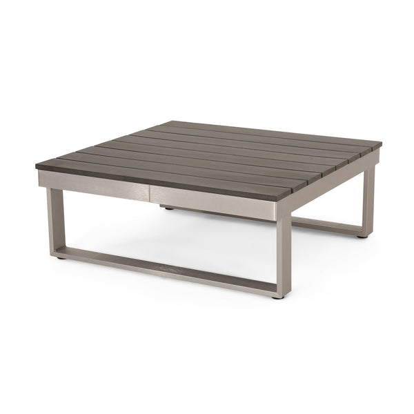 English Elm Christopher Knight Home® - Sterling Modern Corner & Coffee Table – Durable Aluminum, Khaki Finish, Versatile For Small Spaces 68939.00GRY