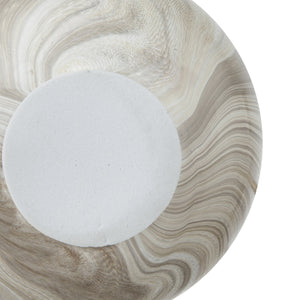 English Elm Set of 6 Marbleized Ball Accents in Brown Gray Cream — Glossy Decorative Orbs for Centerpiece Styling W2078P357174