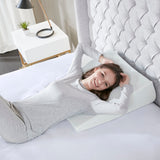 Sleep Philosophy Memory Foam Casual Wedge Pillow BASI30-0523 White