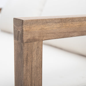 English Elm Christopher Knight Home® - 2-Person Acacia Wood Loveseat & Coffee Table Set with Beige Cushions, Weather-Resistant Patio Charm 73169.00BBGE