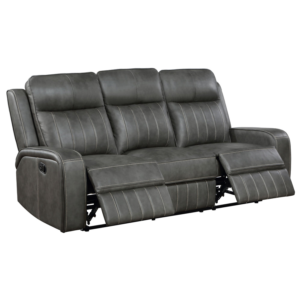 English Elm Forrest Grey Motion Reclining Sofa - Modern Elegance With Plush Comfort And Stylish Design Features B062P354053