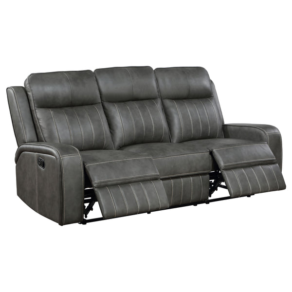 English Elm Forrest Grey Motion Reclining Sofa - Modern Elegance With Plush Comfort And Stylish Design Features B062P354053