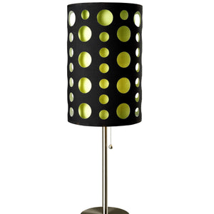 English Elm 33" Tall Metal Table Lamp - Retro Chic Design With Customizable Black & Green Shade For Every Room B072116055