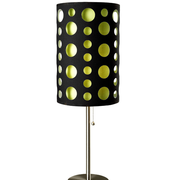 English Elm 33" Tall Metal Table Lamp - Retro Chic Design With Customizable Black & Green Shade For Every Room B072116055