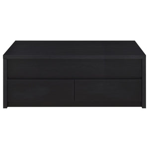 English Elm Nuberg Driftwood Gray Living Room Coffee and End Table Set with Storage Shelves B062S01579