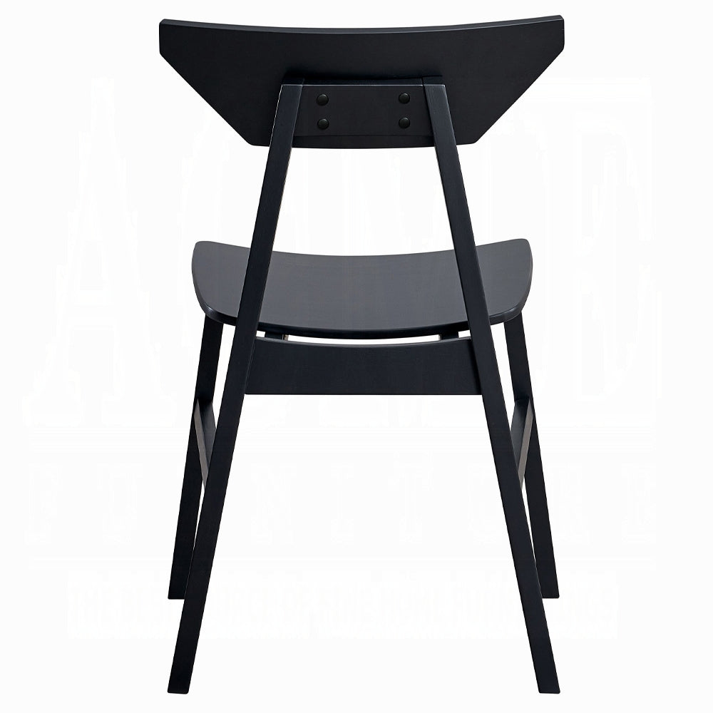 English Elm Modern Black Finish Side Chairs Set of 4 – Sleek Wooden Dining Chairs, Sturdy Minimalist Design, Easy Assembly B2741P325728