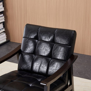 English Elm Medieval-inspired High Back Upholstered Armchair with Solid Wood Legs for Reading Nooks W2989P382811