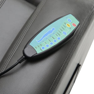 English Elm Rexford Power Lift Recliner Charcoal Grey with Massage, Faux Leather, Heated Seat, Cupholders & Pockets B062P354046