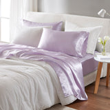 Madison Park Essentials Satin Casual Luxury Sheet Set MPE20-1155 Lilac