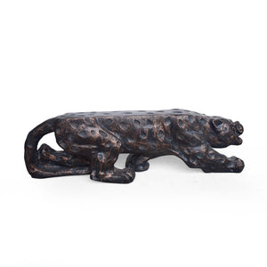English Elm Christopher Knight Home® - LEOPARD Antique Copper Lightweight Concrete Bench with Carved Spots, Paws & Weather‑Resistant Design 64379.00