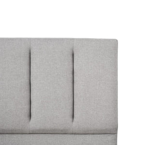 English Elm Bedroom Elegant Contemporary Queen Bed with Fur Chenille Upholstery, Engineered Wood Frame, Mattress-Ready Gray 60 L x 41 W x 6 H B2741P329257