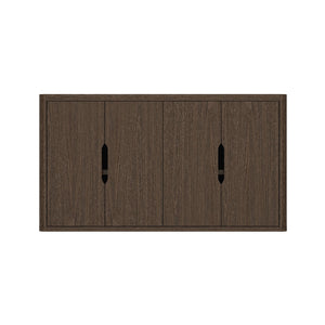 English Elm Rivington 60" Sideboard with 4 Soft-Close Doors, Adjustable Shelves, Media Management, TV Stand Walnut B365P397675
