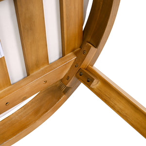 English Elm Christopher Knight Home® - Abaco Outdoor Acacia Wood Dining Chair Set of 2 with Beige Teak Cushions, Durable Weather-Resistant Comfort N775P235147T