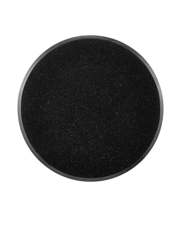 Currey & Company Gieves Elegant Drinks Table - Round Black Granite Top With Antique Brass & Bronze Telescopic Base Black Stone ,Cast Aluminum ,Brass 4000-0234-currey-company