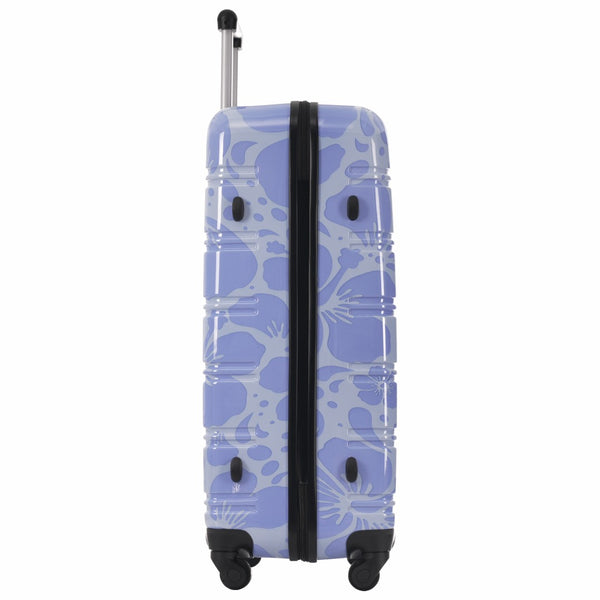 English Elm Hardshell Polycarbonate Luggage Set Three Piece Tsa Lock Spinner Travel Suitcases Blue N732P306618C