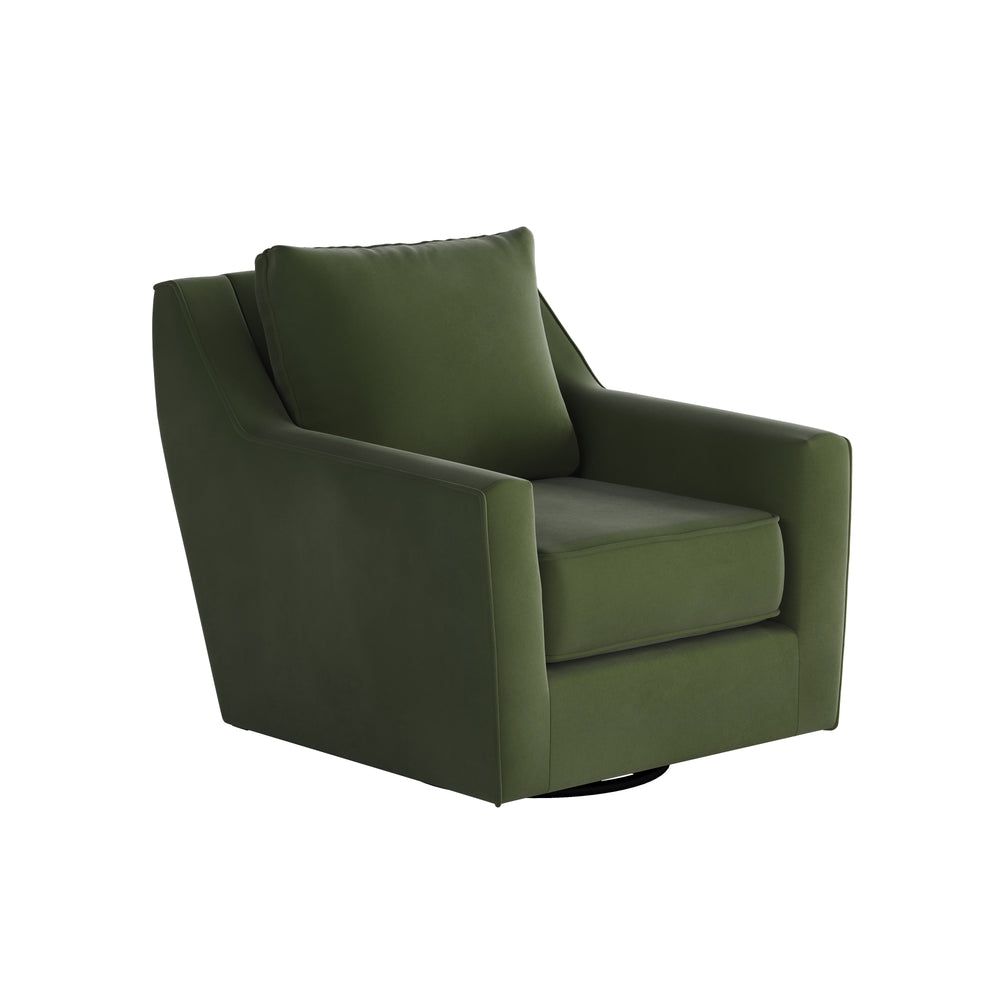 Fusion Bella Forrest Swivel Glider Chair In Green – Stylish, Comfortable, And Perfect For Any Room Decor! Green W,100% Polyester 67-02g-c Bella Forrest Swivel Glider