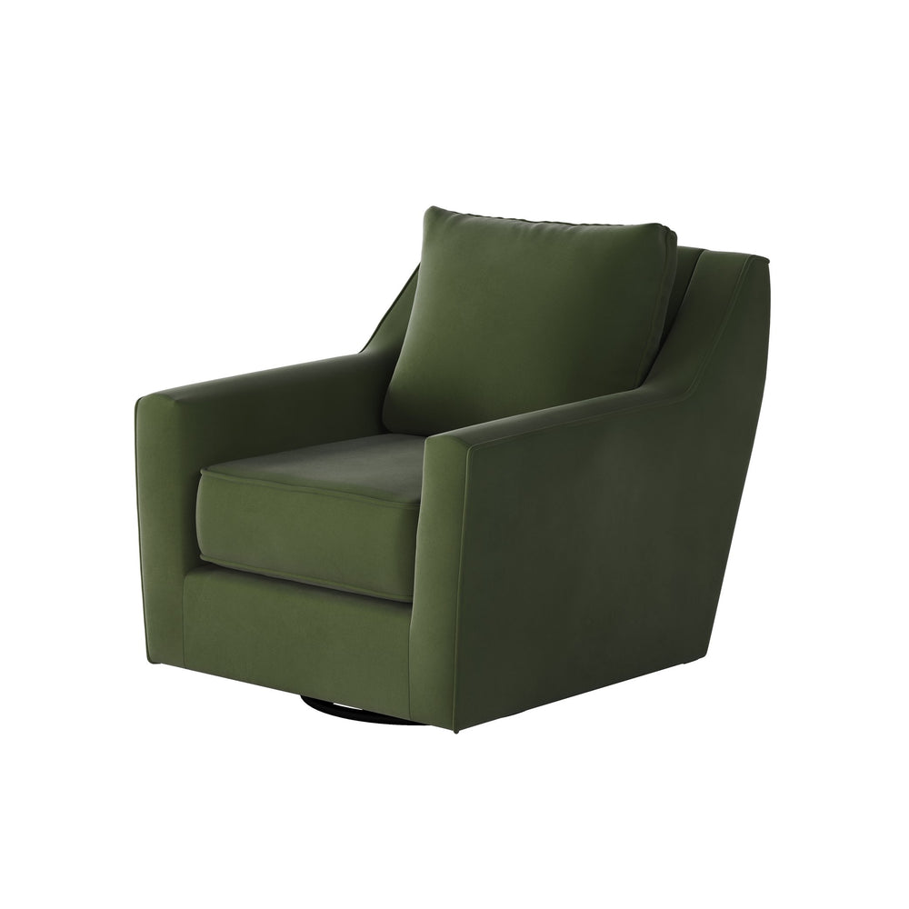 Fusion Bella Forrest Swivel Glider Chair In Green – Stylish, Comfortable, And Perfect For Any Room Decor! Green W,100% Polyester 67-02g-c Bella Forrest Swivel Glider